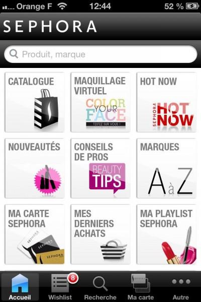 L’application Iphone Sephora : on dit oui !