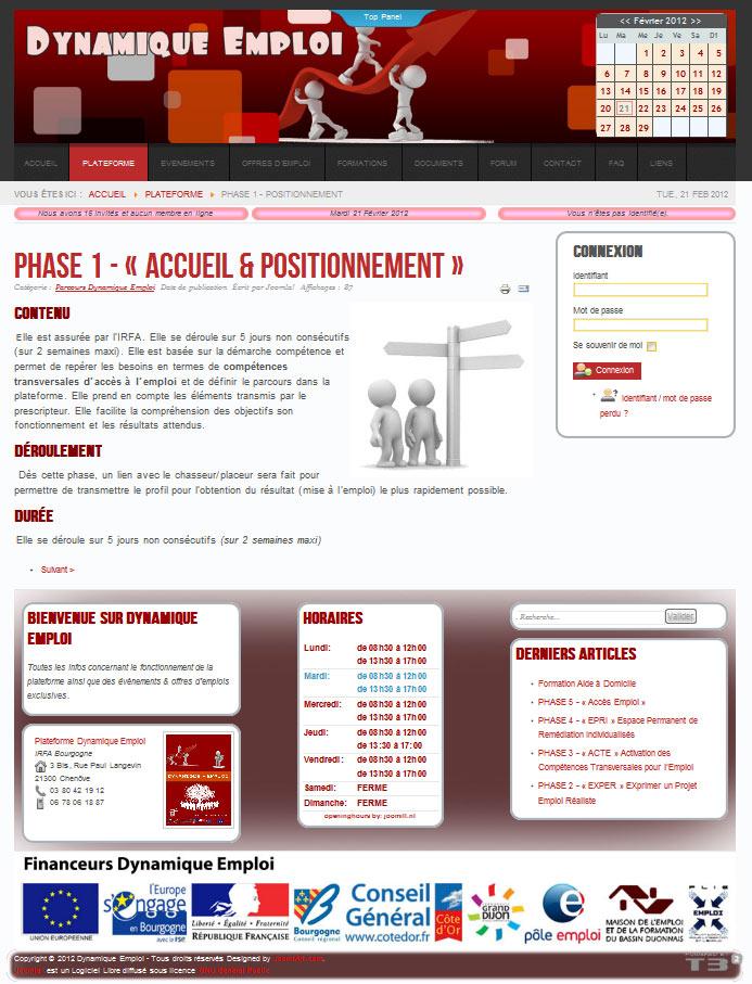 Commande Site : www.dynamiqueemploi.fr