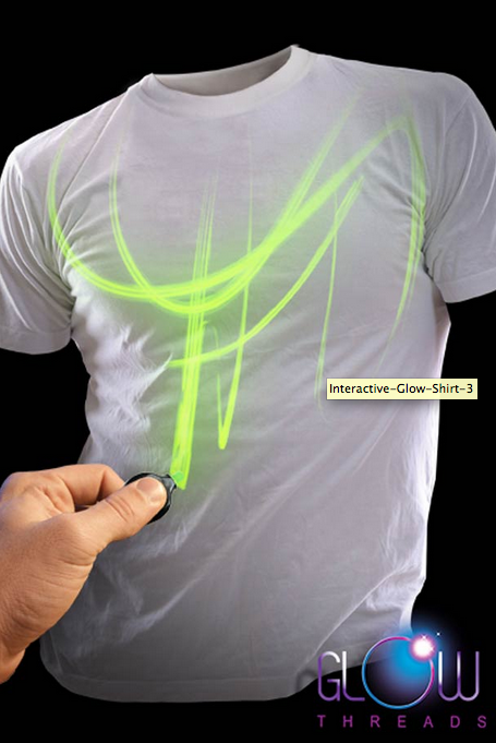 Dessinez sur un t-shirt phosphorescent à l’aide d’un pointeur laser