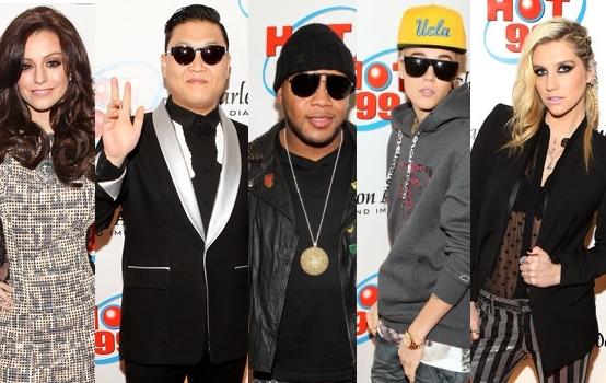 Ke$ha, Cher Lloyd, Bierber, Psy et Flo-Rida au Hot 99.5 Jingle Ball 2012