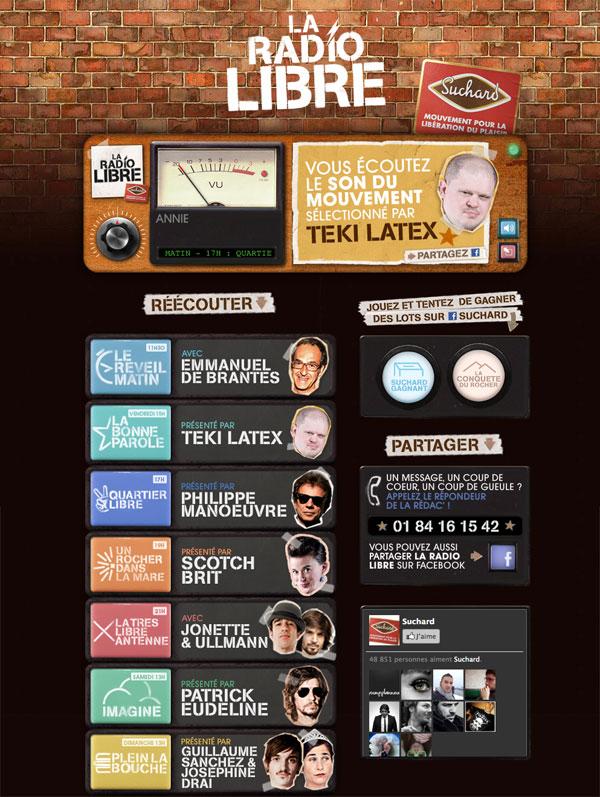 Suchard-radioLibre Suchard lance sa Radio Libre