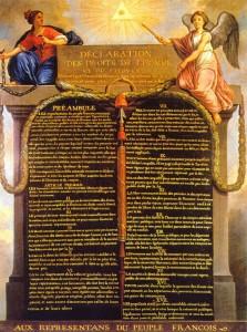 Déclaration des droits de l'homme et du citoyen de 1789 (Image libre de droits) Le droit à la vie, fondement des droits de l'homme