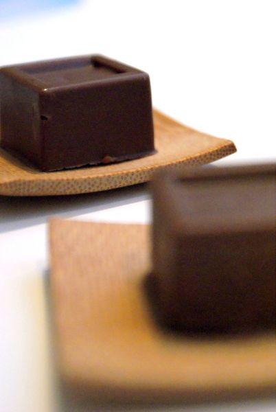 #Calendrier de l'avent J-9 - Chocolats confiserie : petits pavés pralinés chocolat au lait pralines