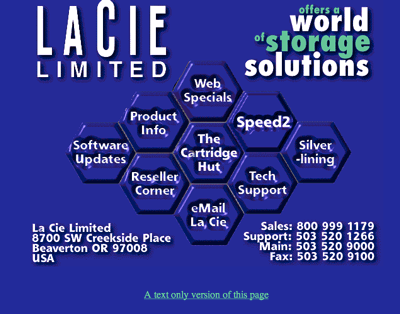 le site de LaCIe en 1996