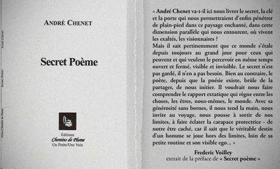 André Chenet Secret poème