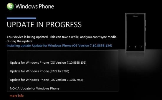 Mise à jour de Windows Phone 7.8 disponible...