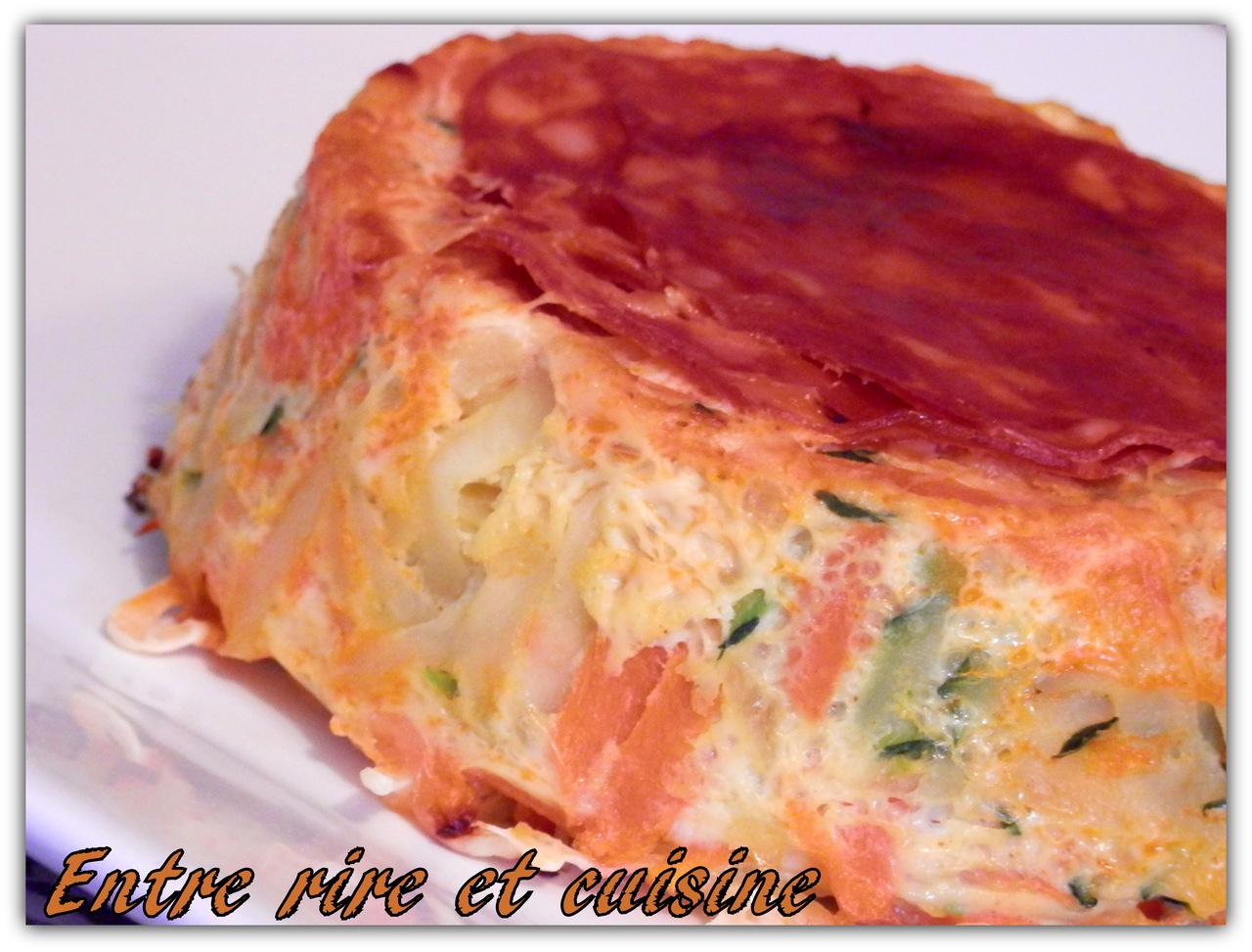 Gratins de légumes au Chorizo Gratins de légumes au Chorizo