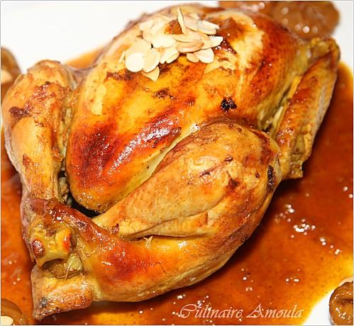 Poulet de Noël aux épices et figues sèches poulet épices4