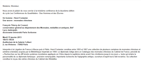 Les conférences du Quadrilatère-Des hommes et des oeuvres-Mardi 15 Janvier 2013 CaptureABNF2