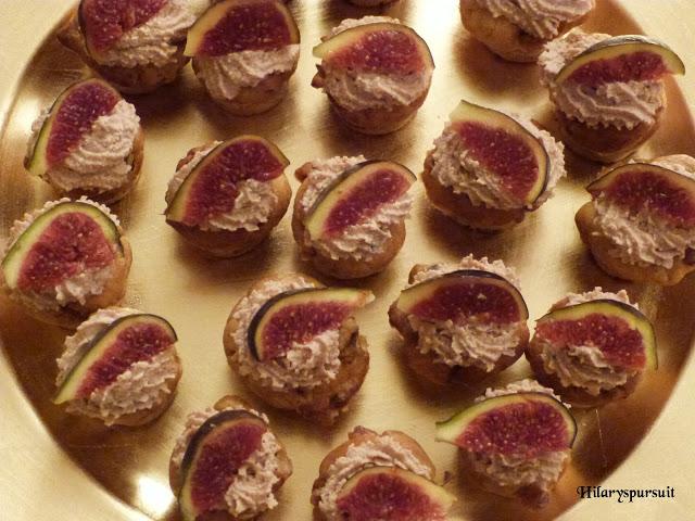 [Spécial Fêtes] Cupcake foie gras figues et chantilly de foie gras / Foie gras and figs cupcakes