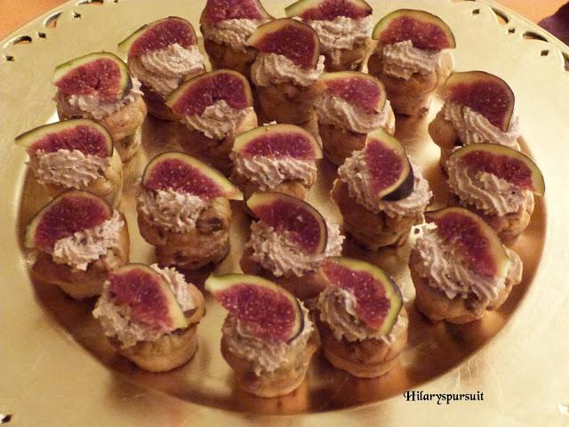 [Spécial Fêtes] Cupcake foie gras figues et chantilly de foie gras / Foie gras and figs cupcakes