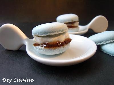 Macarons salés : chèvre & figue