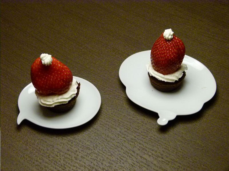 bonnet-de-pere-noel-recette Gateaux bonnets de père Noël, ça change de la buche !