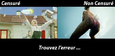 La censure des pubs, trouvez l'erreur