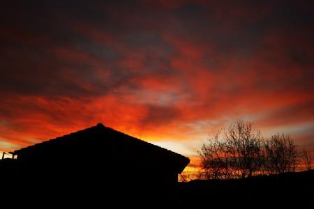 Magie de Noël lever de soleil
