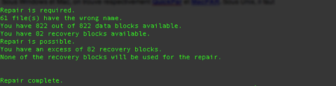 repairPAR2 Réparation et renommage de fichiers RAR sous Unix avec par2repair