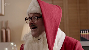 Critiques Séries : Friday Night Dinner. Saison 2. Christmas Special. vlcsnap-2012-12-27-10h43m00s184.png