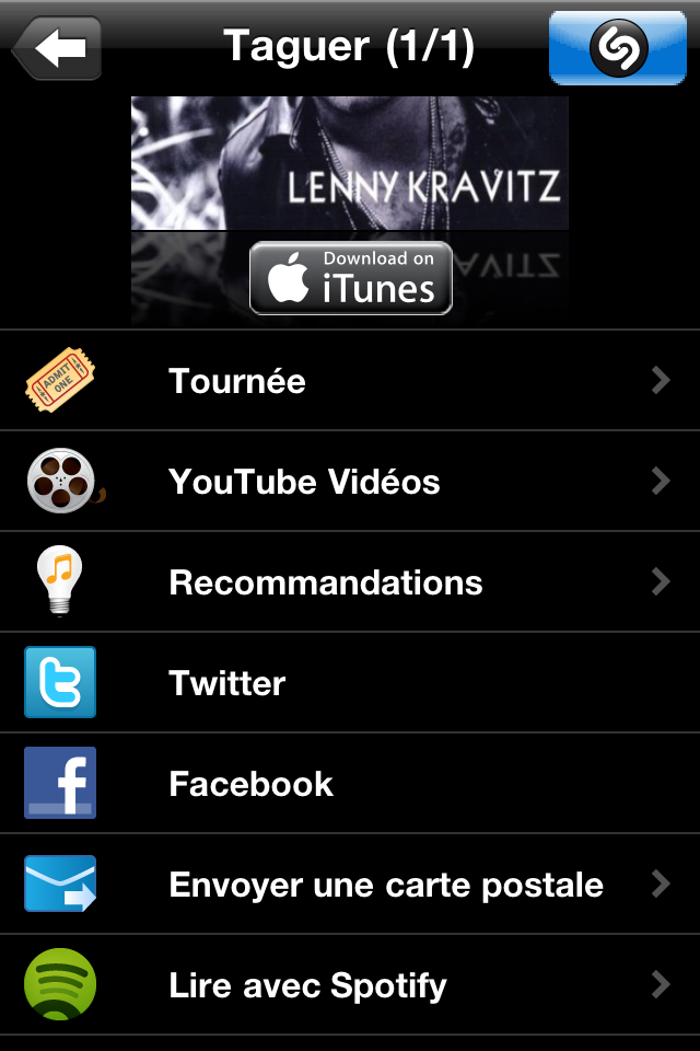L'intégration Shazam / Spotify est un petit plus bien utile Deezer ou Spotify?