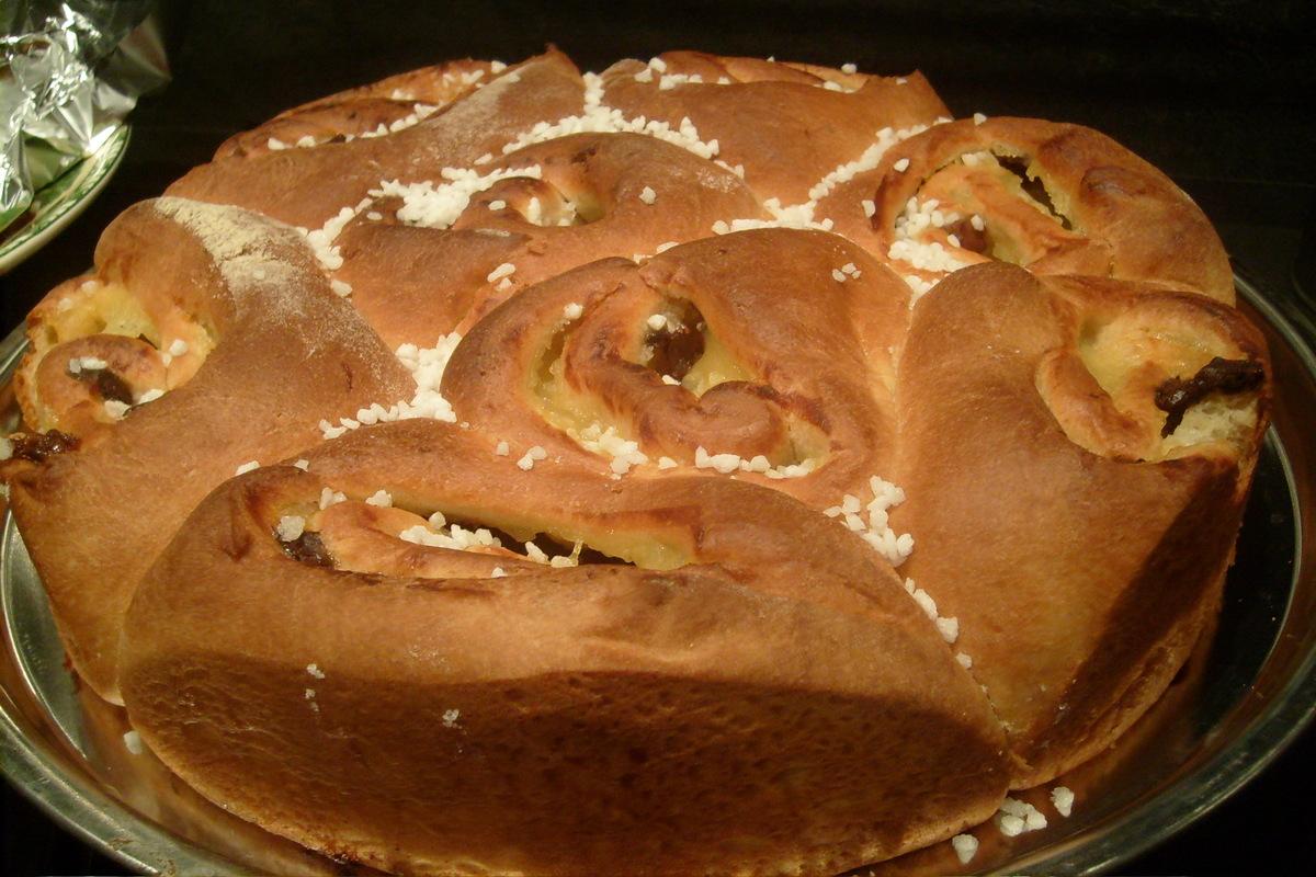 Brioche chinois spéculoos compote de pommes pépites de chocolat