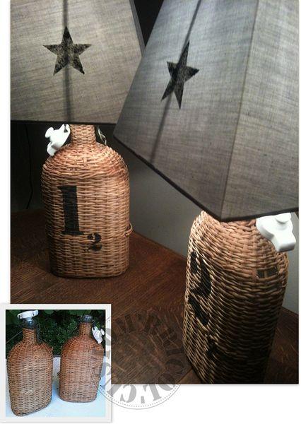 Adieu décembre LAMPES gourdes paillées - AV-AP