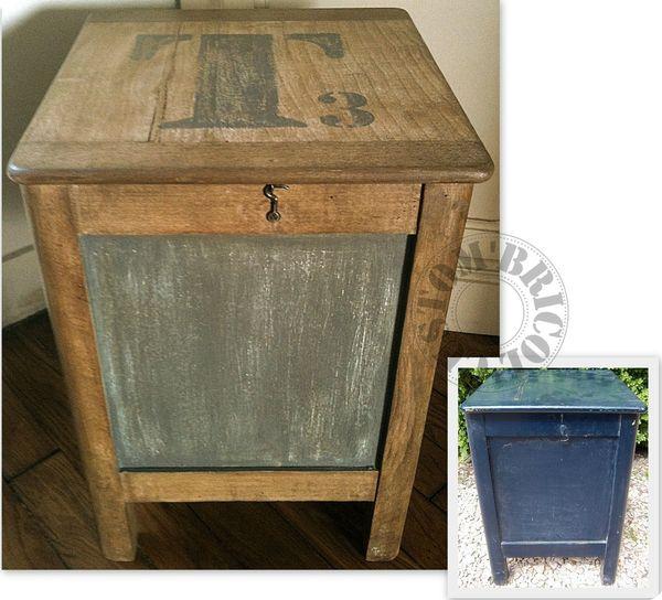 Adieu décembre Tabouret-Coffre T3- AV-AP