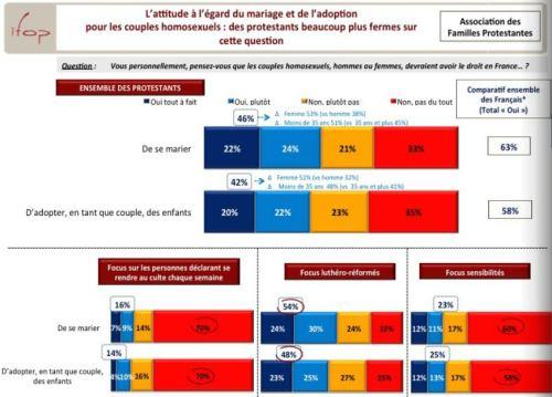 La majorité des protestants français est favorable au mariage traditionnel et opposée à l’euthanasie et l’islamisation Sondage Homo