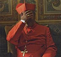 cardinal main devant visage