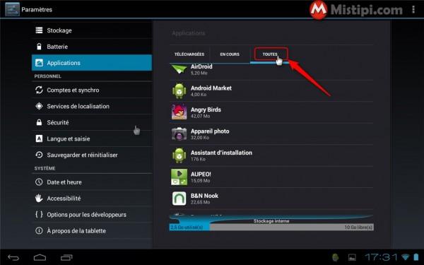 Tablette android : Arrêter ou désinstaller une application android_gestion_applications_7