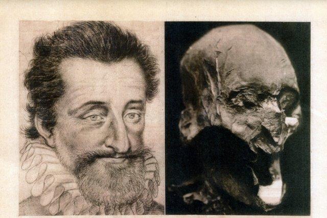 À gauche, un portrait du roi Henri IV,... (Photo : AFP)