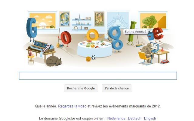 Doodle: Google vous souhaite une bonne année