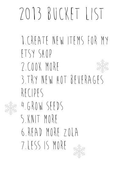 Happy New Year & Warm Socks 2013bucketlist