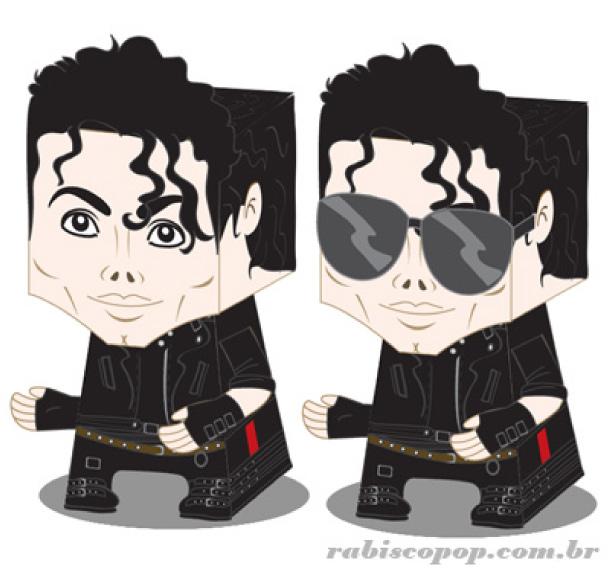 Michael Jackson en papertoy de Vic Matos