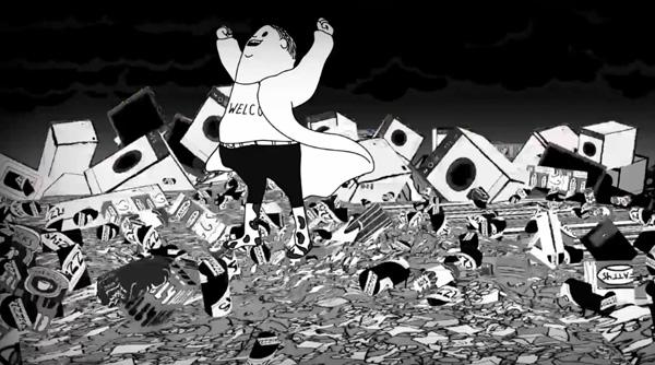 man-steve-cutts-02 « Man », le coté obscur de l’homme en animation