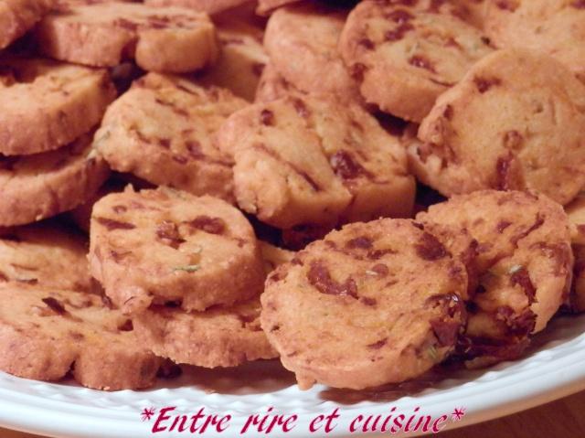 Mini-sablés Tomates séchées - Parmesan - Romarin Hebergeur d'image