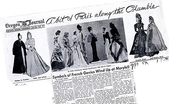 Le Théâtre de la Mode - 2eme partie : L'exposition 30-juillet-1952--Oregon-Journal---Maryhill.jpg