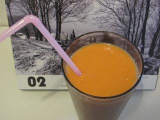 Dessert : Smoothie Carottes, Orange, Banane Dessert : Smoothie Carottes, Orange, Banane