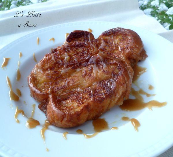 Pain perdu caramélisé Pain perdu caramélisé
