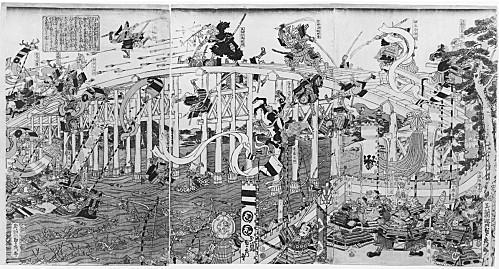 Moriya Jihei (Kinshindo) - The Battle at Uji Bridge