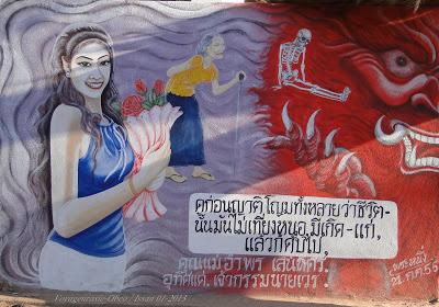 Thaïlande : En fresques, tenues et comportements au temple