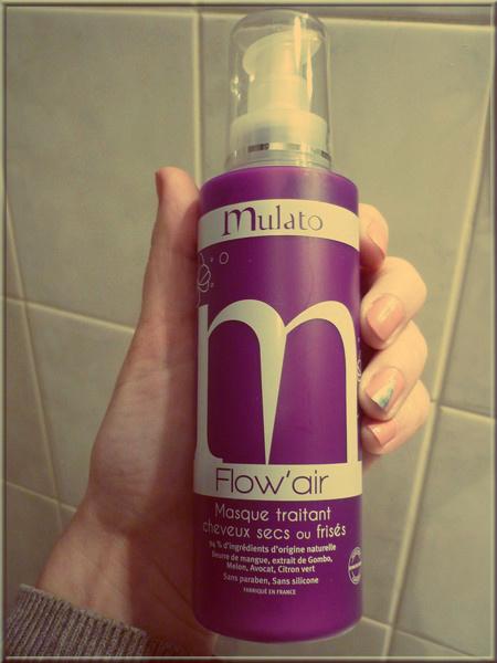 masque flow'air pour cheveux secs ou frisés mulato cosmetics