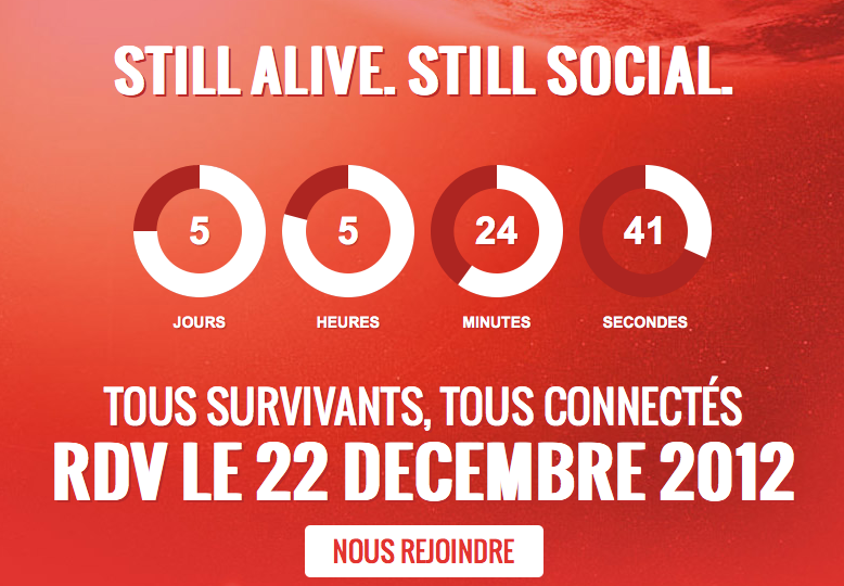 22 decembre 2012  : still alive, still social