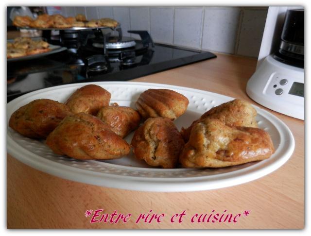 Madeleines au Pesto, Tomates séchées et Noisettes Hebergeur d'image