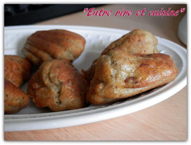 Madeleines au Pesto, Tomates séchées et Noisettes Hebergeur d'image