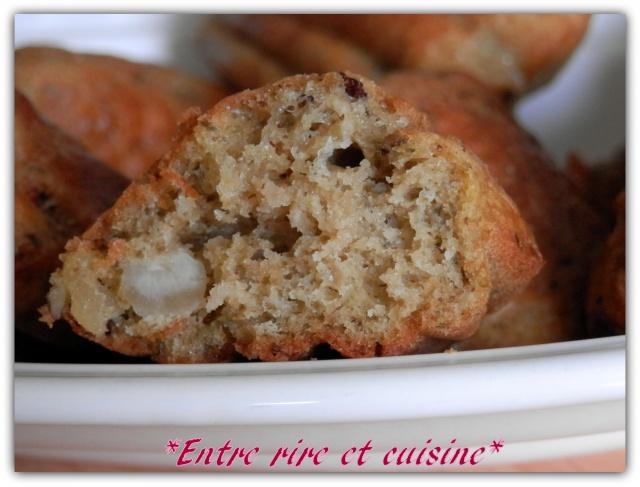 Madeleines au Pesto, Tomates séchées et Noisettes Hebergeur d'image