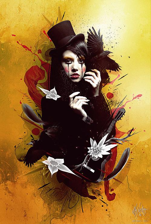 MR.XERTY – RETROPSECTIVE 2012 Portrait of a beautiful lady in an elegant coat