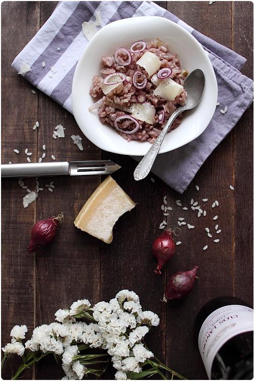 risotto-vin-rouge Risotto au vin rouge