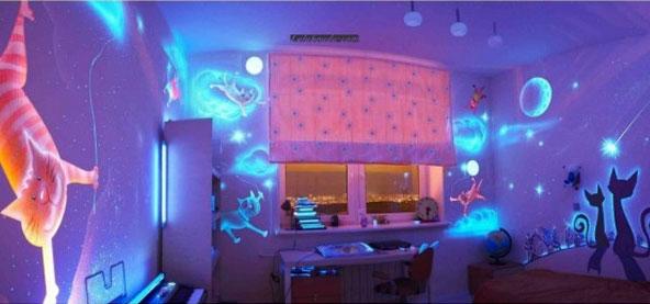 Une peinture phosphorescente pour décorer sa chambre