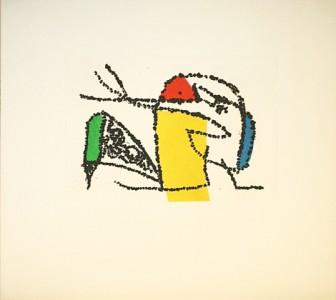 Miro-plancheC Miro plancheC 336x300 Edition originale de Miro illustrée de trois eaux fortes.