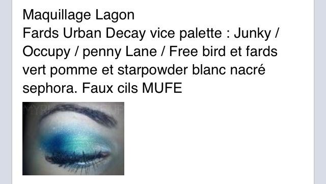 Maquillage lagon - vice pallette urban Decay !