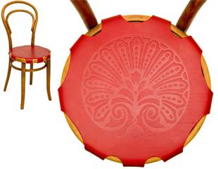 Thonet cuir rouge décoration d'intérieur MyHomeDesign